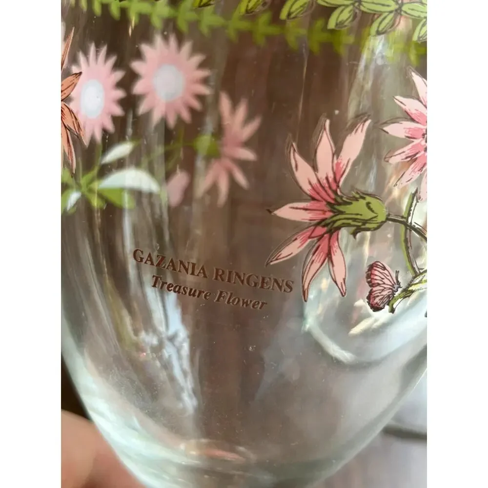 Set of 3 Portmeirion Botanic Garden Footed Iced Teas 16 oz / 7